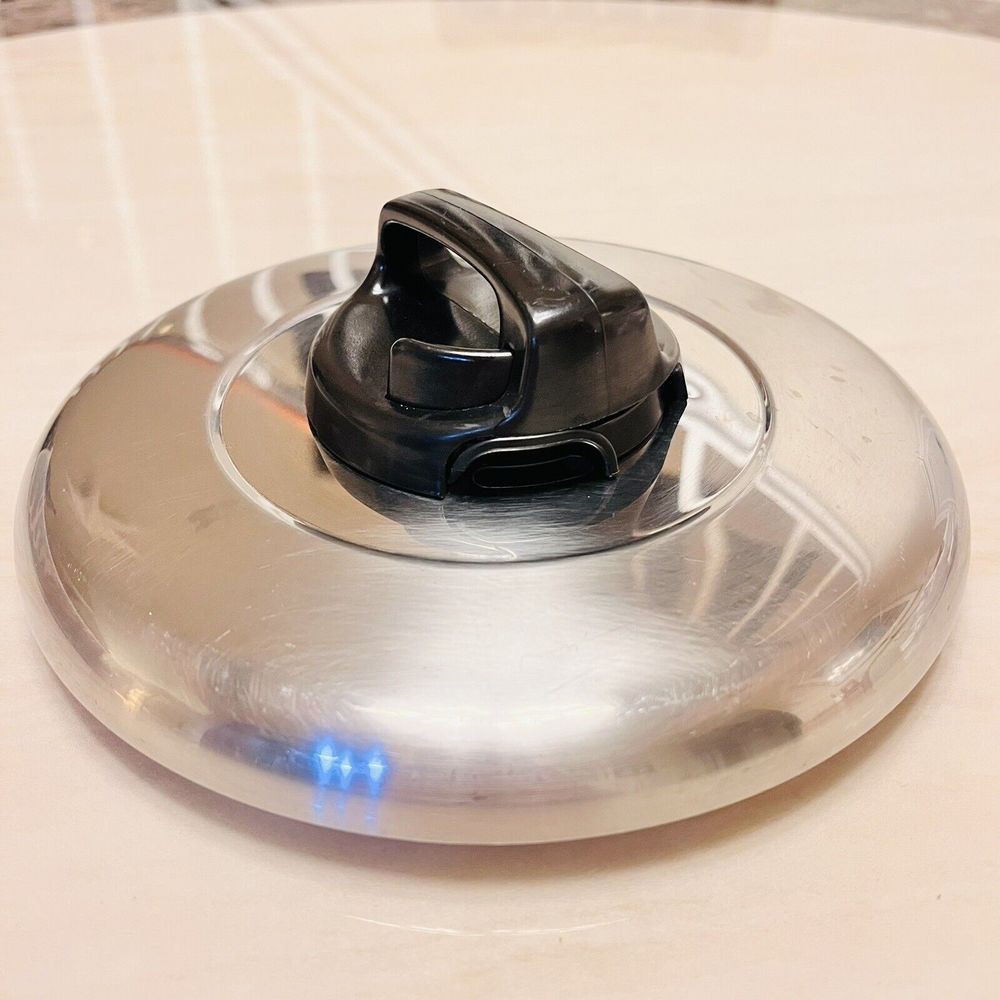 Vintage T-Fal Adjustable Vent Slide Pot Lid Stainless Steel 7"